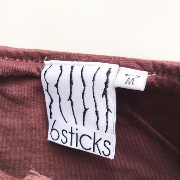 6sticks brown jumper EUC 6-9 months - Picture 3 of 6